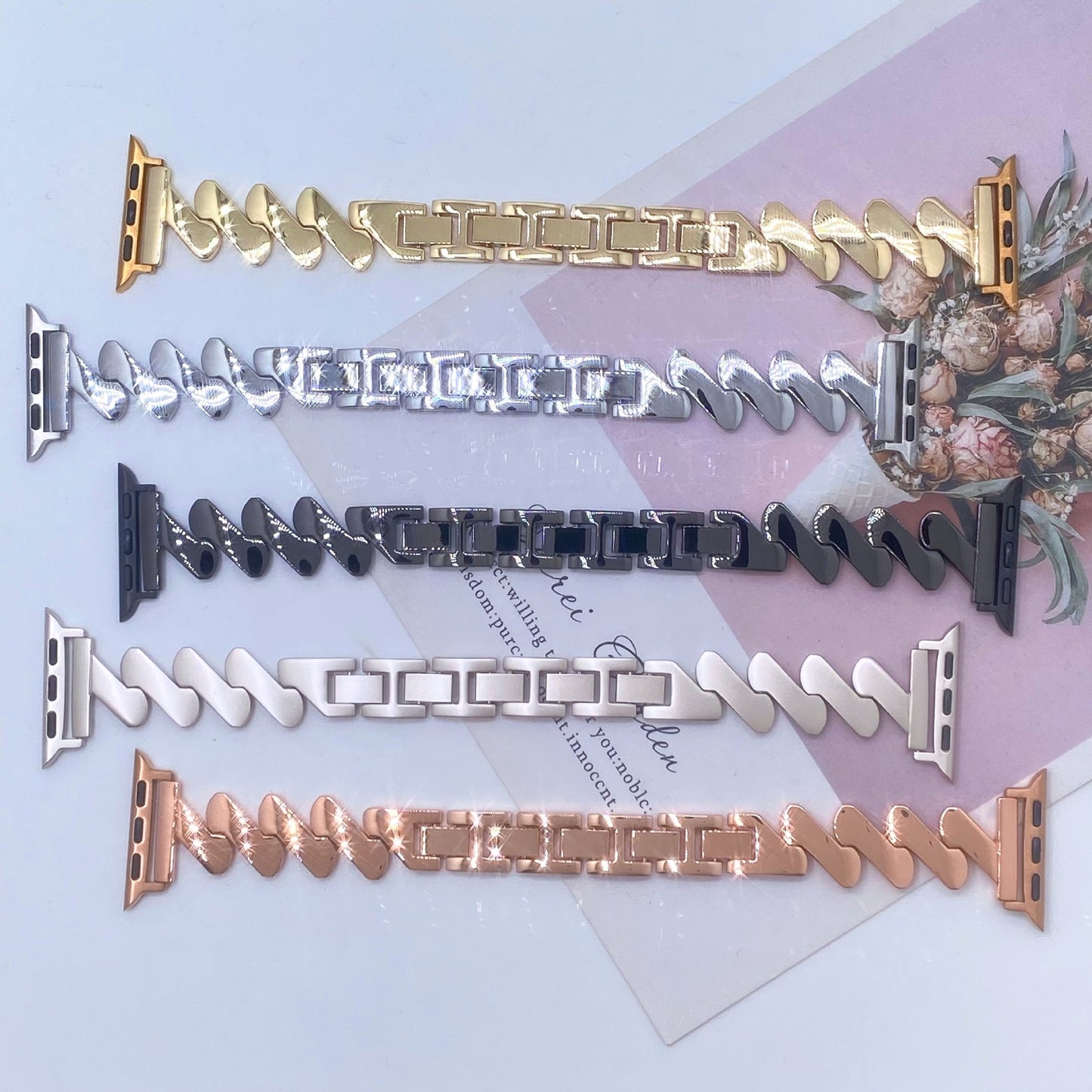 Z-Shape Metal Mobius Band for Apple Watch 9-1