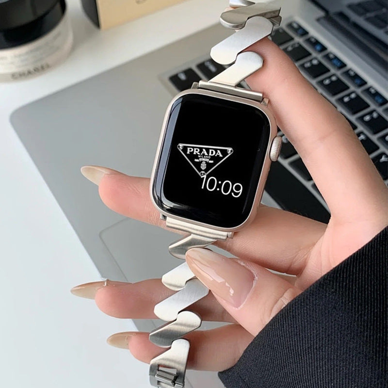 Z-Shape Metal Mobius Band for Apple Watch 9-1